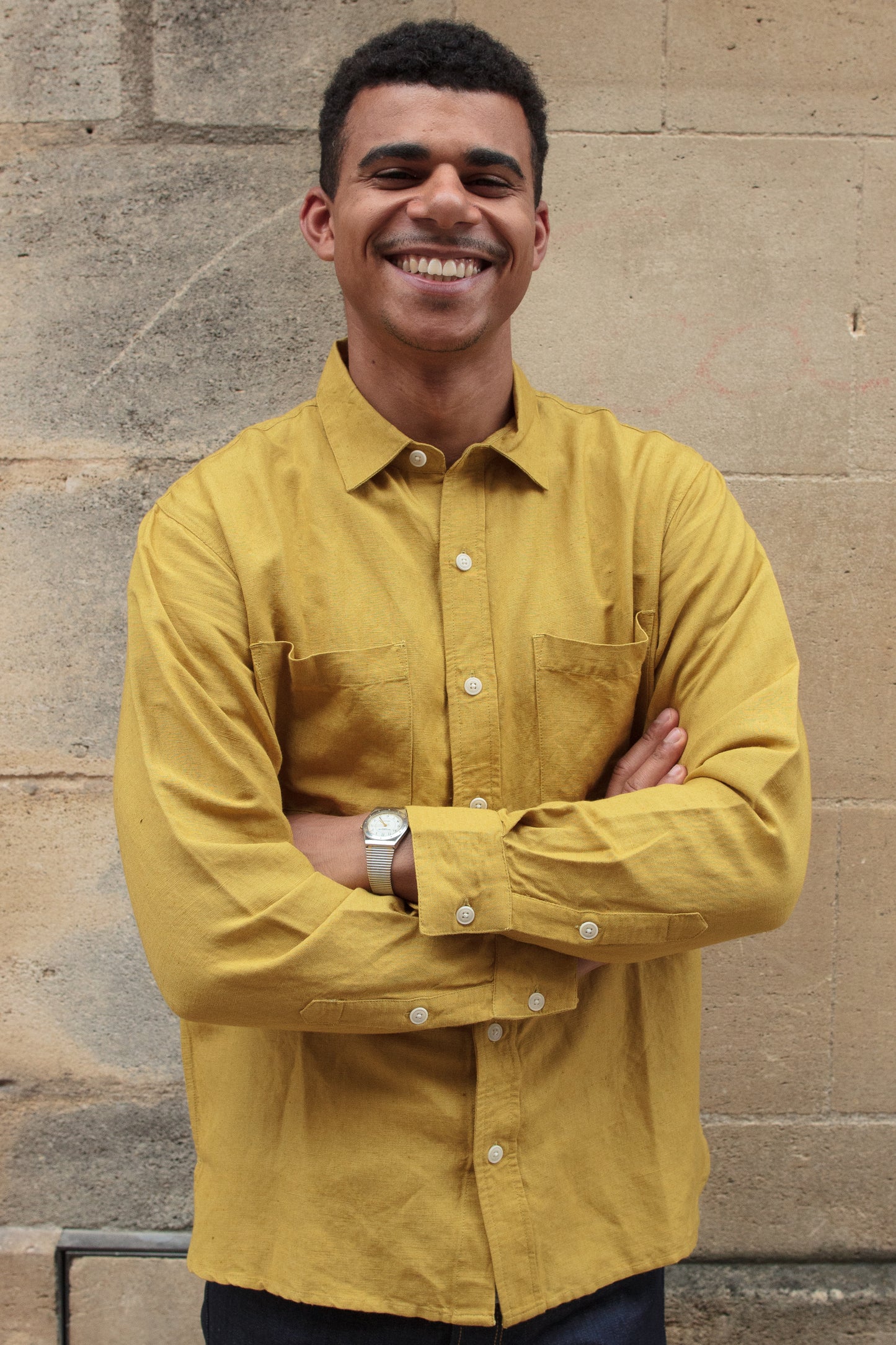 Mechanic Shirt - Chartreuse - Linen Viscose