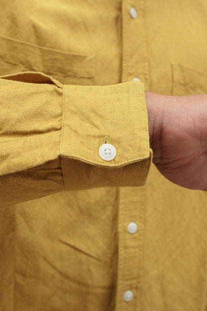 Mechanic Shirt - Chartreuse - Linen Viscose
