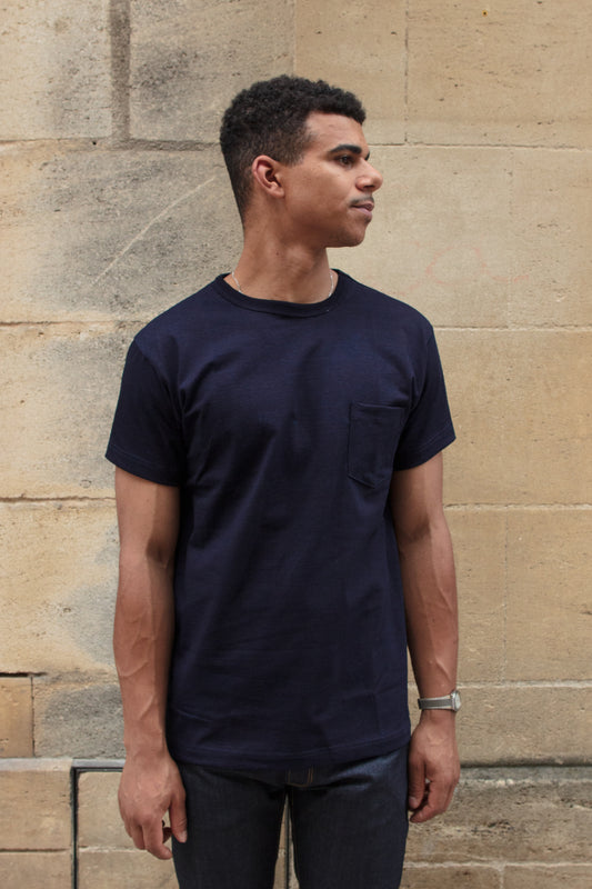 Heavyweight Pocket Tee - Indigo Garment Dye