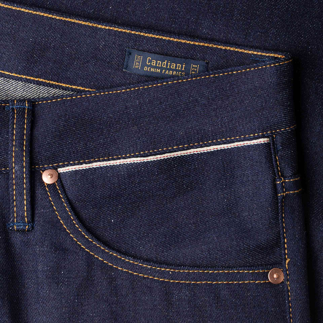 B-01 Slim - 14oz. Easy Fade Hemp Selvedge