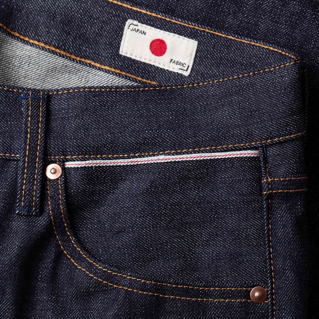 B-01 Slim - 18oz. Dark Indigo Selvedge
