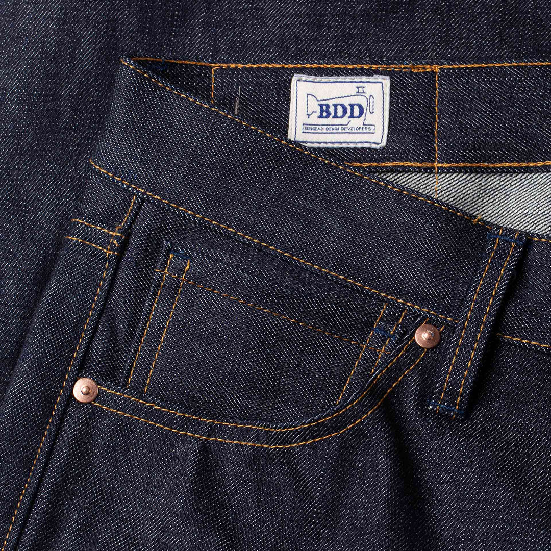 B-01 Slim - 18oz. Dark Indigo Selvedge