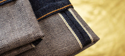 B-01 Slim - 15oz.  Brown Cotton 10y Anniversary Golden Selvedge