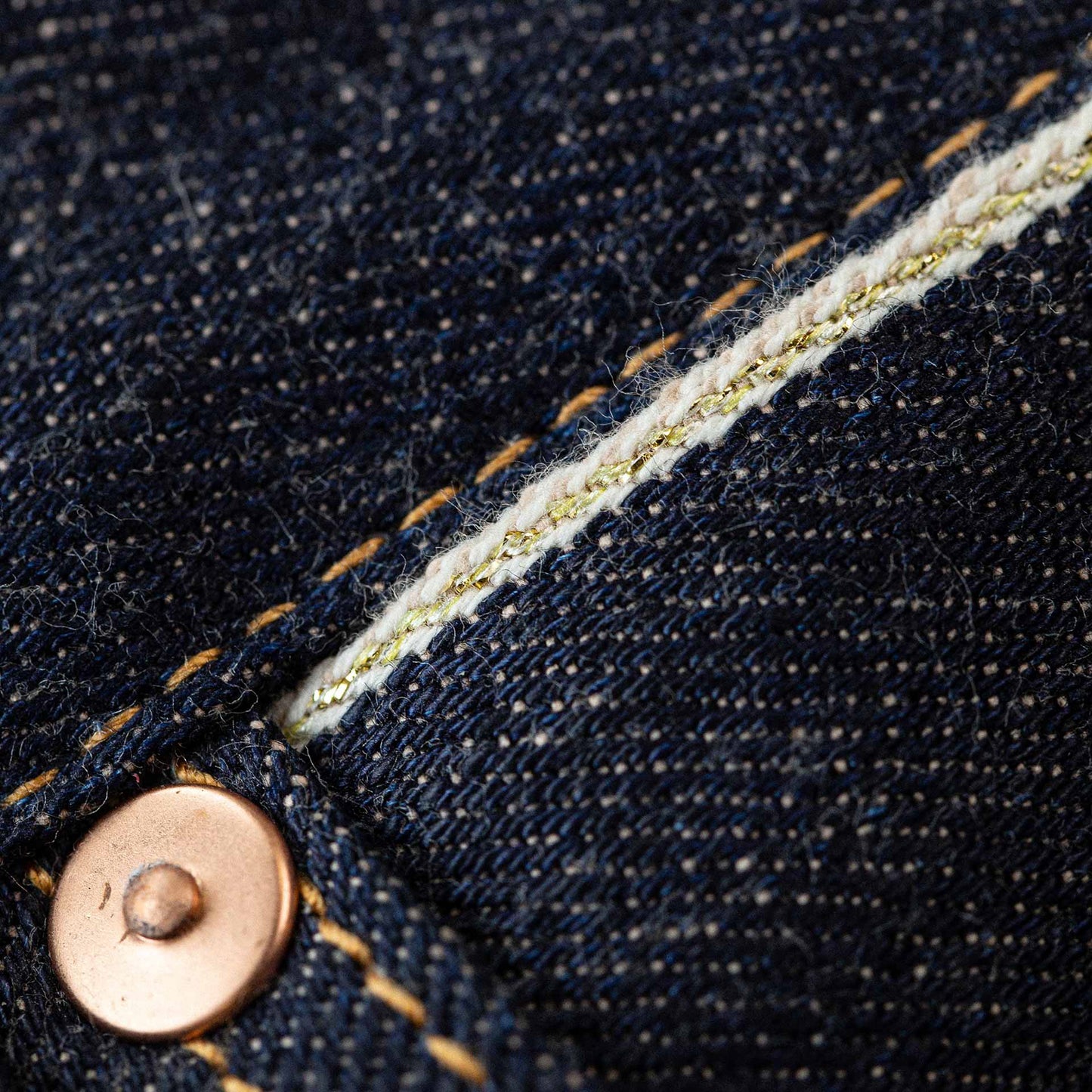 B-01 Slim - 15oz.  Brown Cotton 10y Anniversary Golden Selvedge