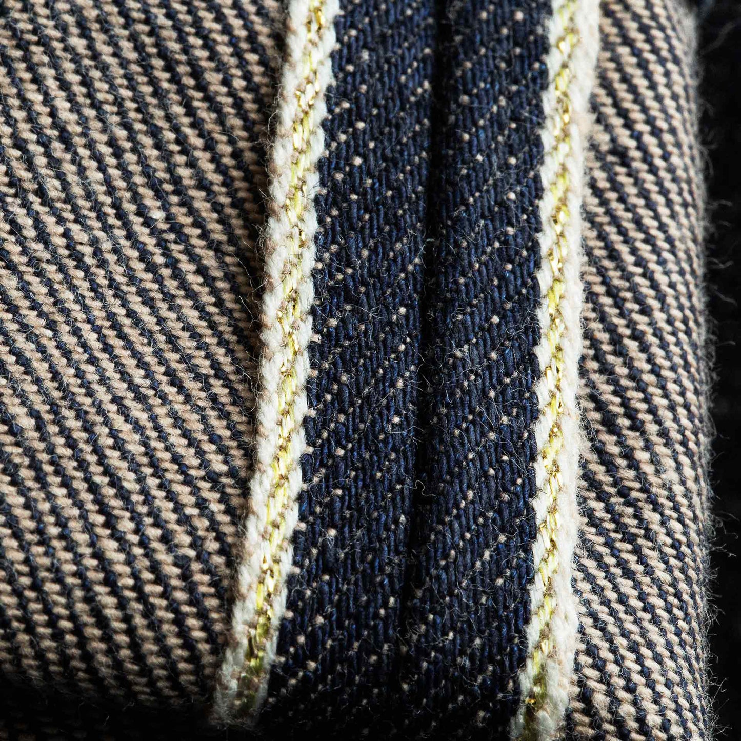B-01 Slim - 15oz.  Brown Cotton 10y Anniversary Golden Selvedge