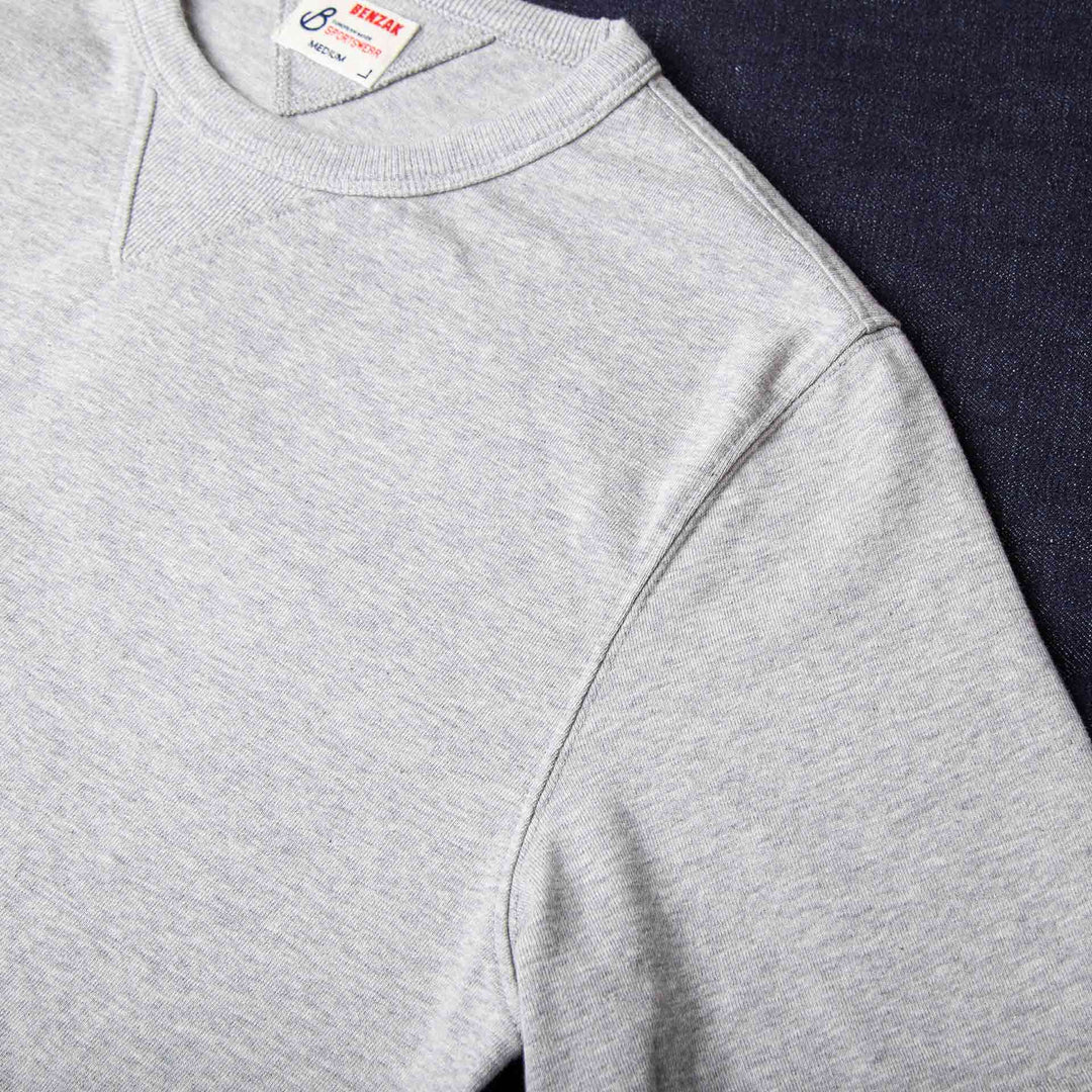 BT-06 Gusset Tee - Extra Heavy Jersey - Grey Melee