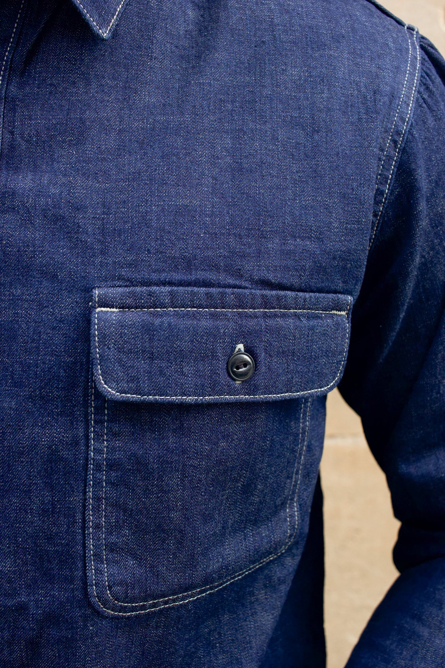 BWS-01 Work Shirt - 8oz Tinted Denim