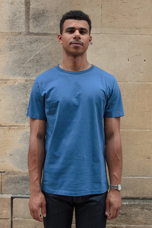 BT-08 Classic Tee - Garment Dye Cerulean