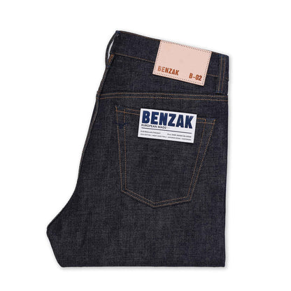 B-02 Straight - 18oz. Dark Indigo Selvedge