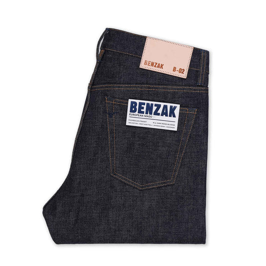 B-02 Straight - 18oz. Dark Indigo Selvedge