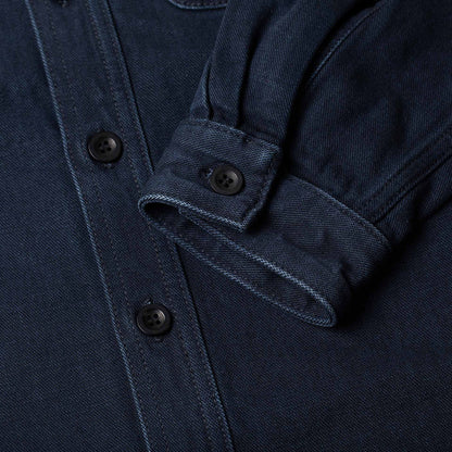BWS-04 Scout Overshirt - 13oz Stay Blue x Black Modal BT