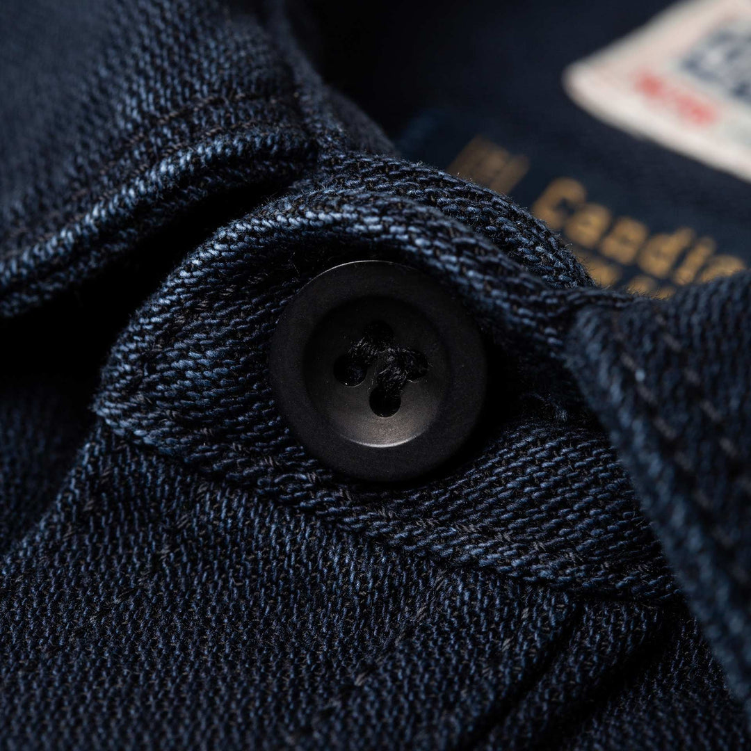 BWS-04 Scout Overshirt - 13oz Stay Blue x Black Modal BT