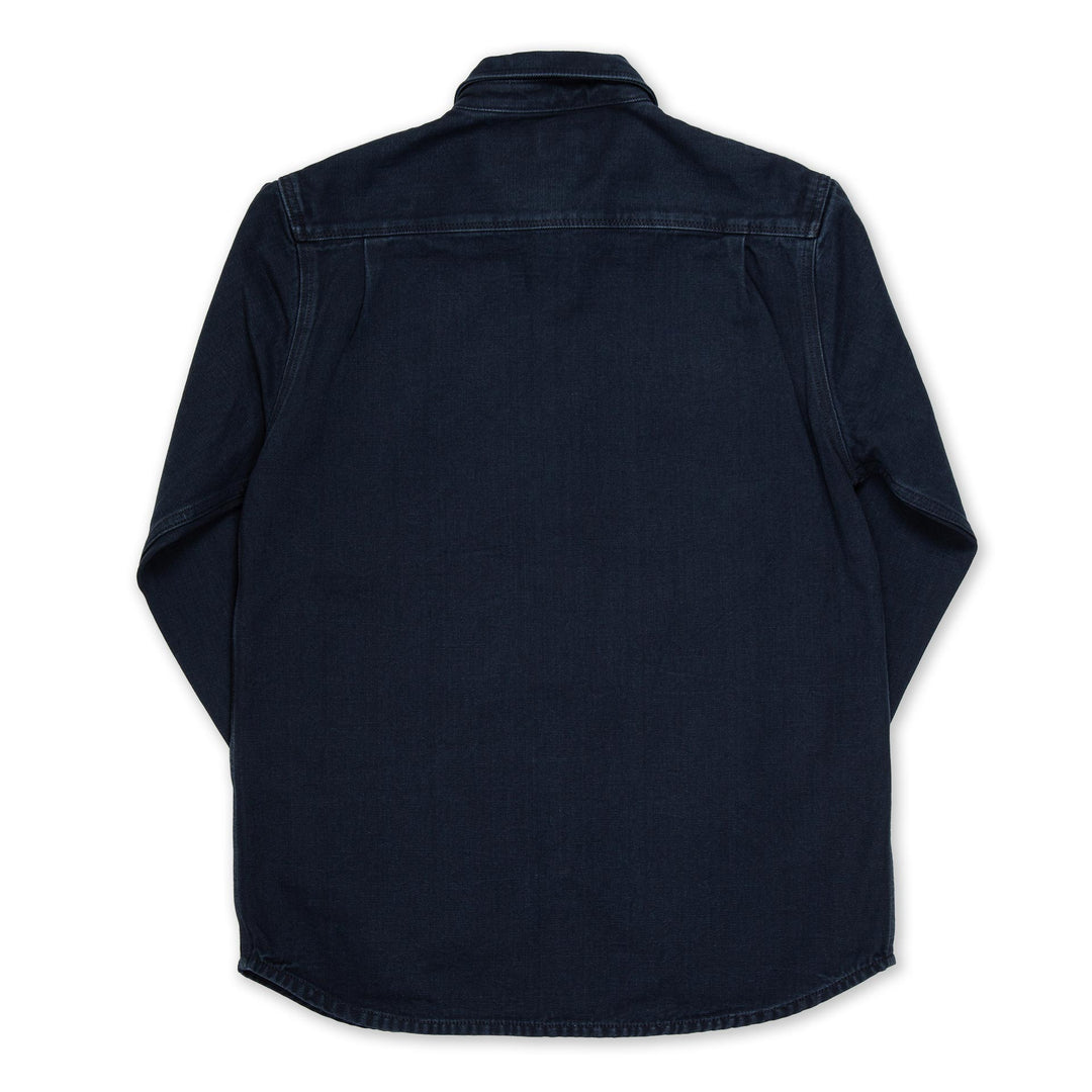 BWS-04 Scout Overshirt - 13oz Stay Blue x Black Modal BT
