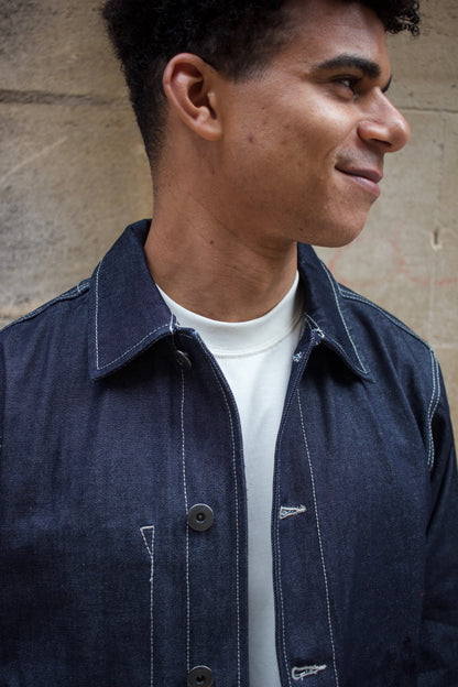 Denim Jacket V Pocket - Raw