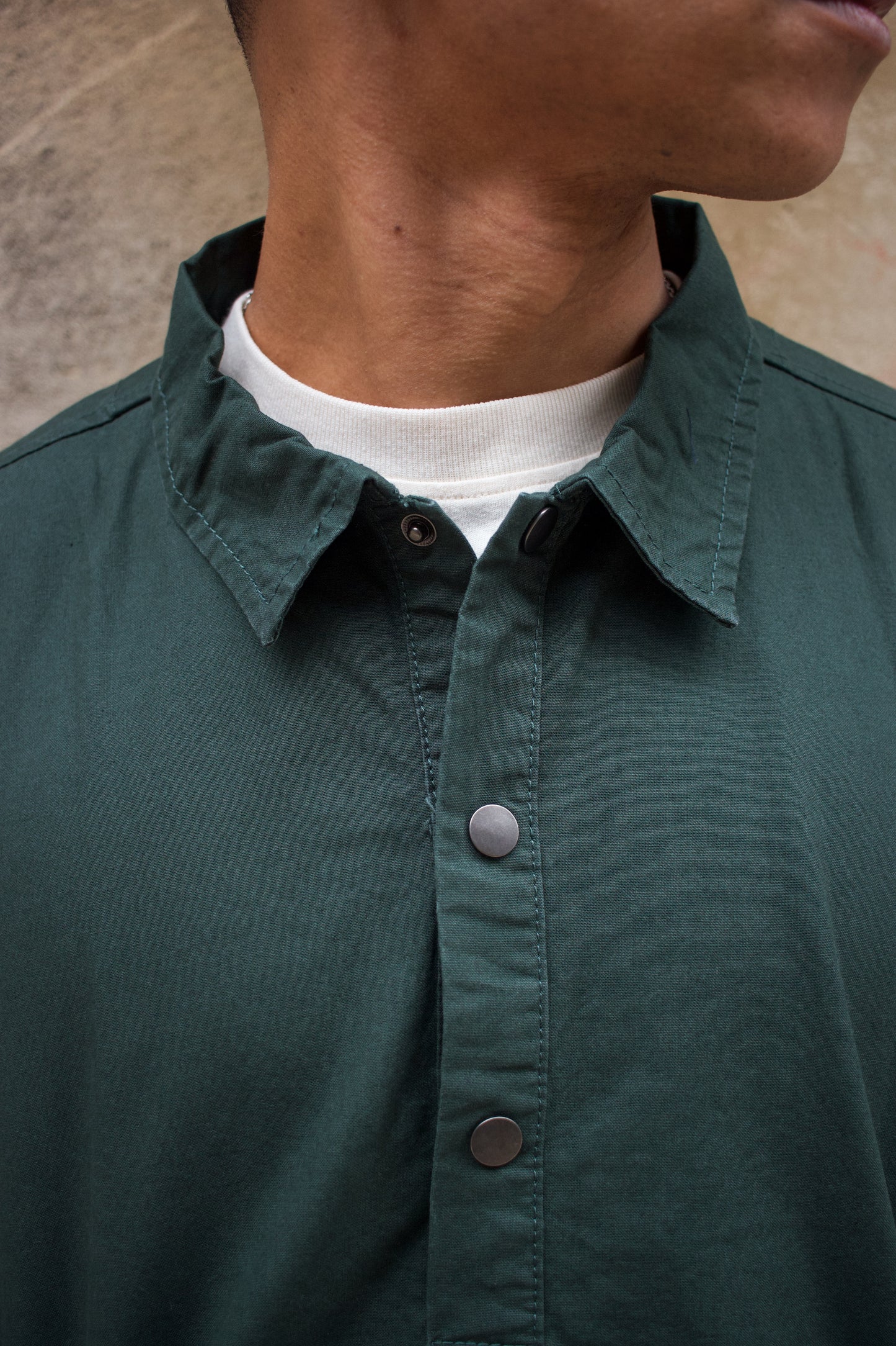 Pull Over Shirt - Forest Green