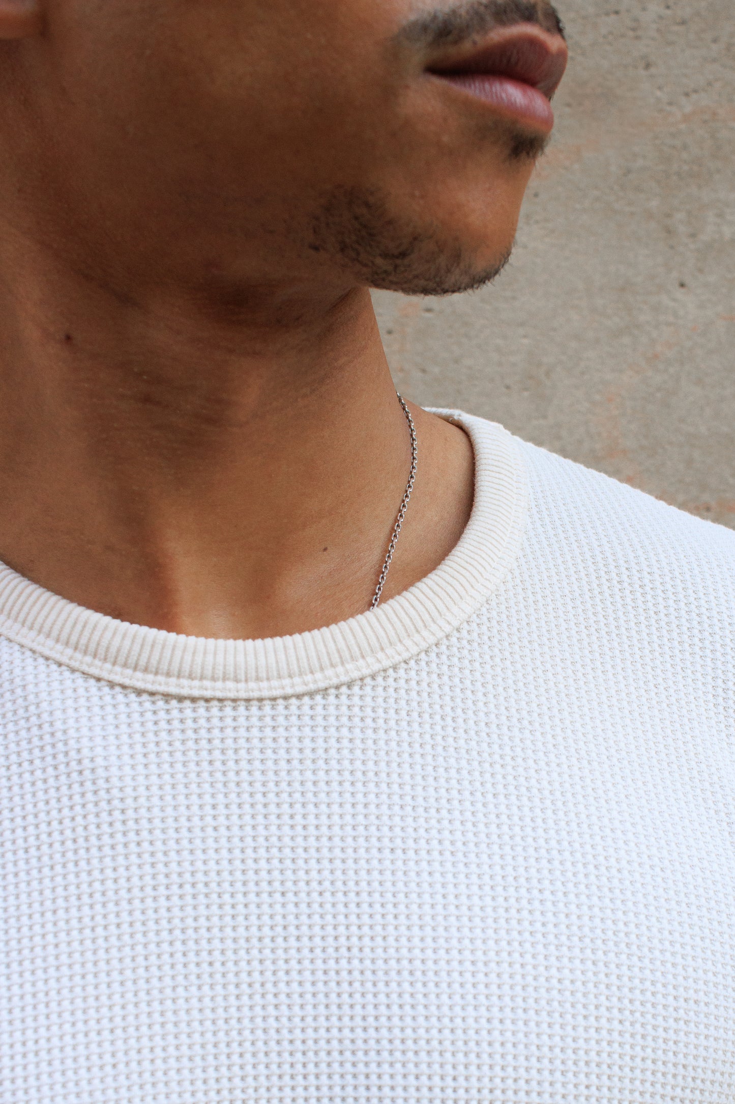 Waffle Thermal Jersey - Off White