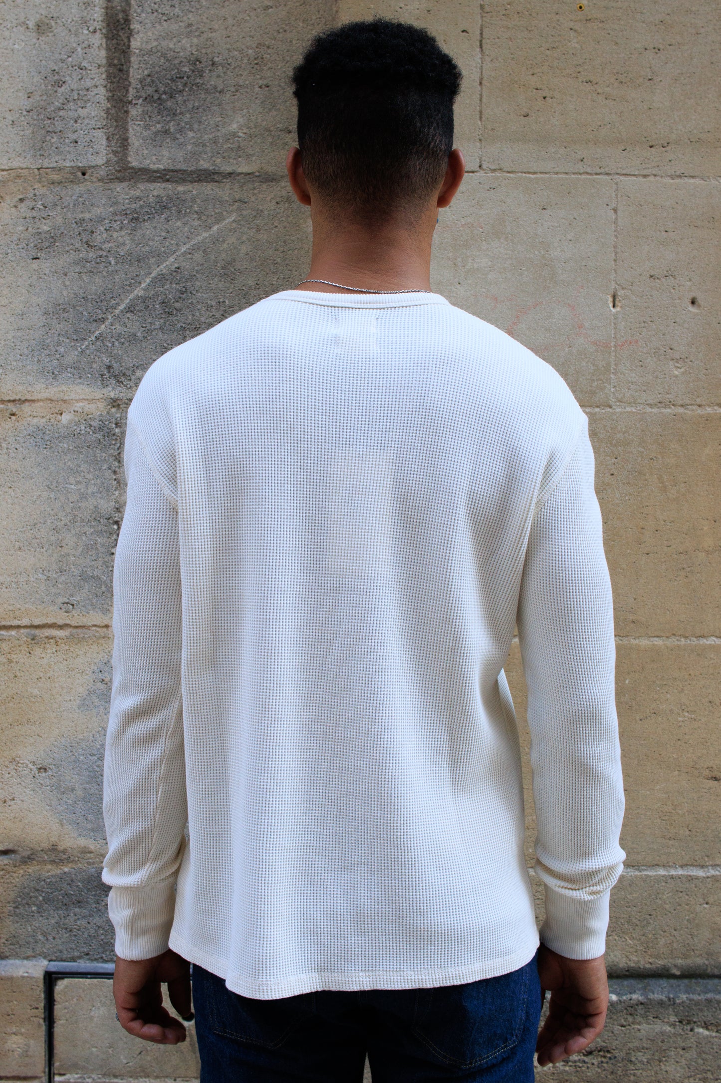 Waffle Thermal Jersey - Off White