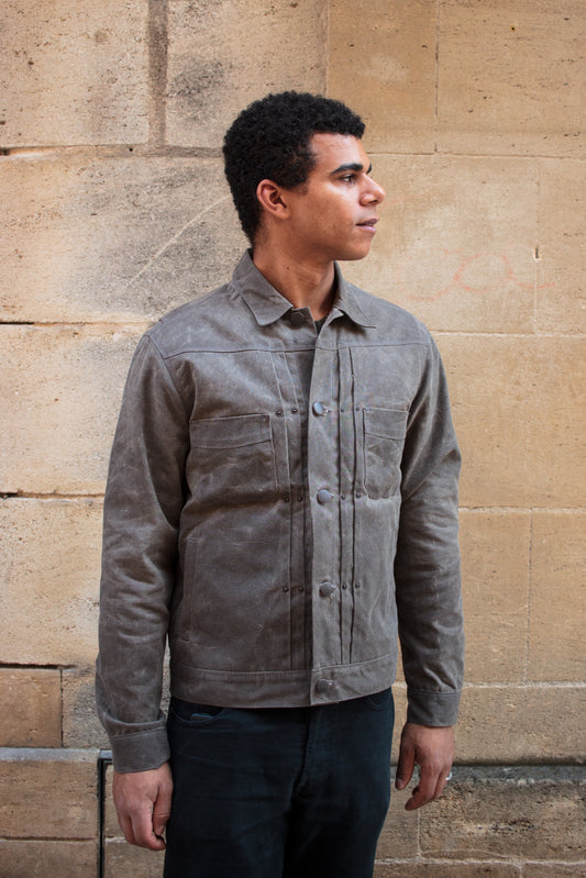 Riders Jacket Waxed Canvas RJ-1 - Oak