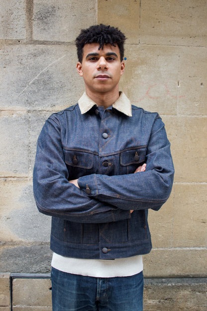 High Low Jacket - 13oz Natural Indigo Selvedge