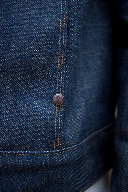 High Low Jacket - 13oz Natural Indigo Selvedge