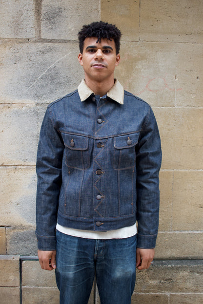 High Low Jacket - 13oz Natural Indigo Selvedge
