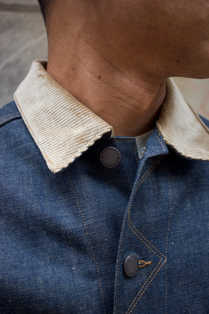 High Low Jacket - 13oz Natural Indigo Selvedge