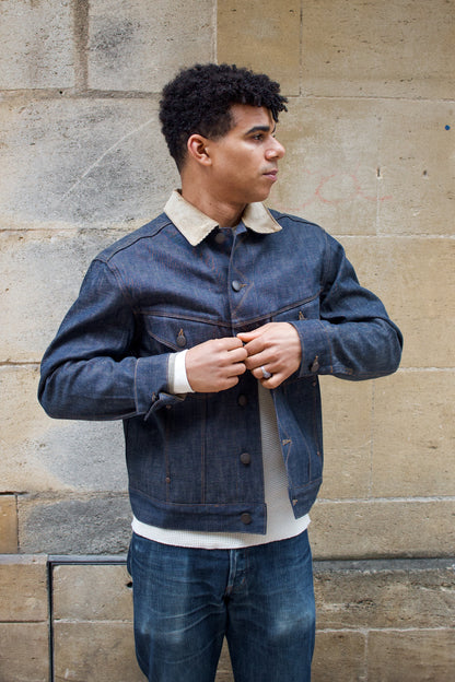 High Low Jacket - 13oz Natural Indigo Selvedge