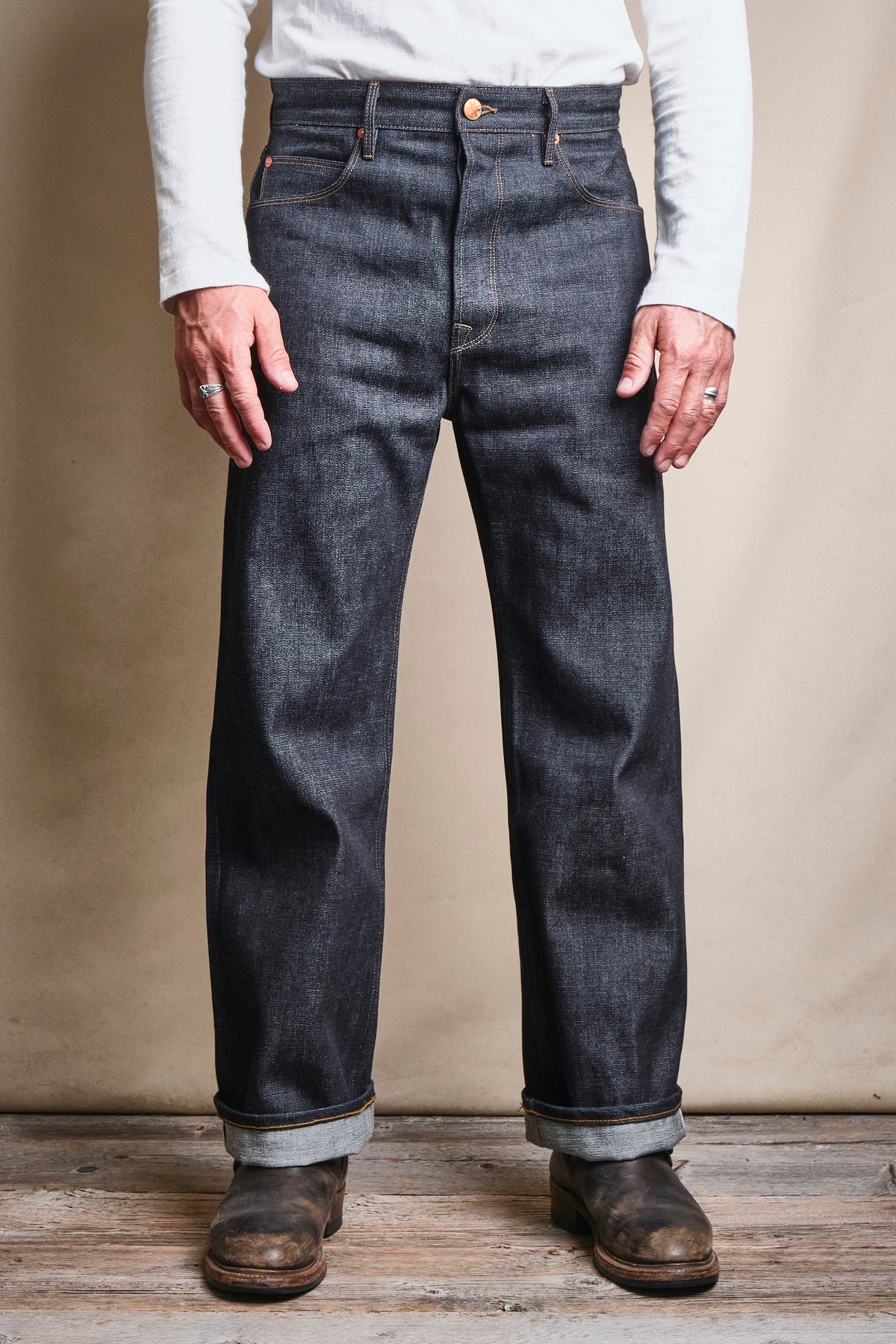 Modesto Straight - 14oz Broken Twill Selvedge
