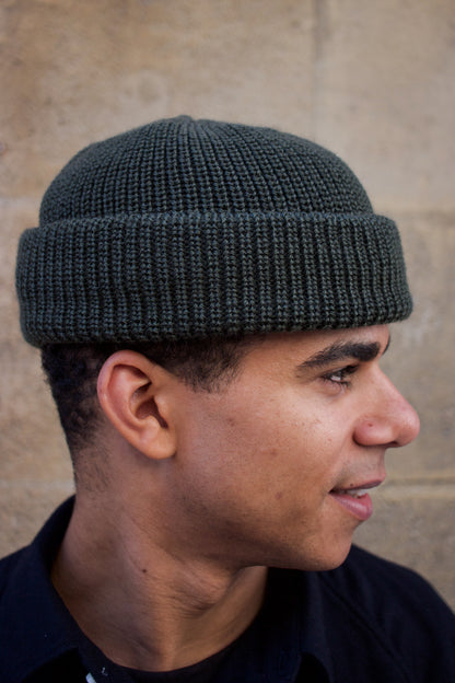 Mechanic Beanie Virgin Wool - Military Green