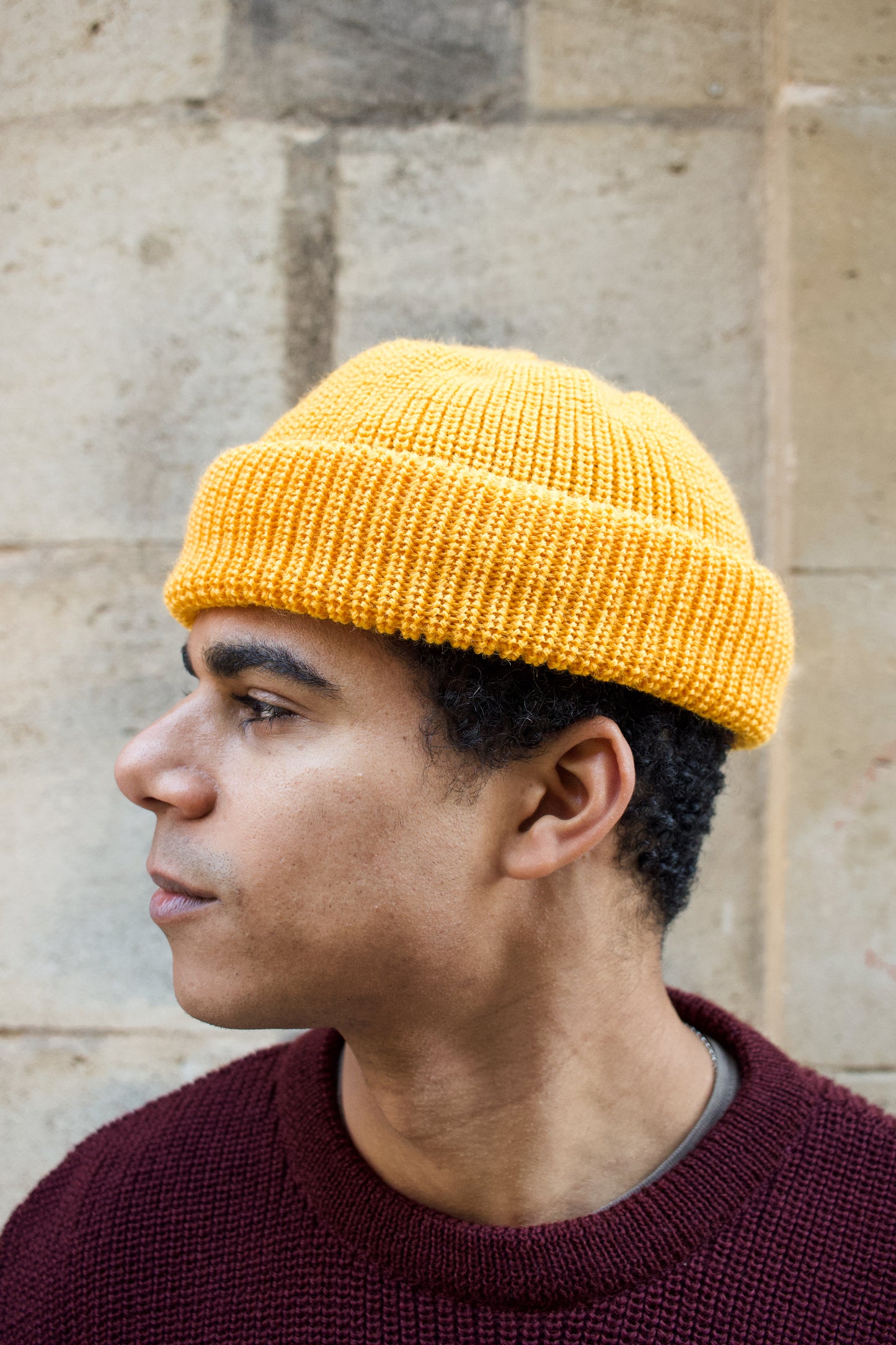 Mechanic Beanie Virgin Wool - Golden