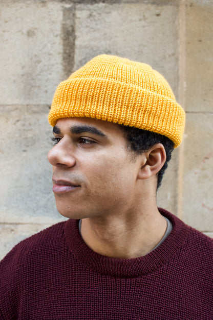 Mechanic Beanie Virgin Wool - Golden
