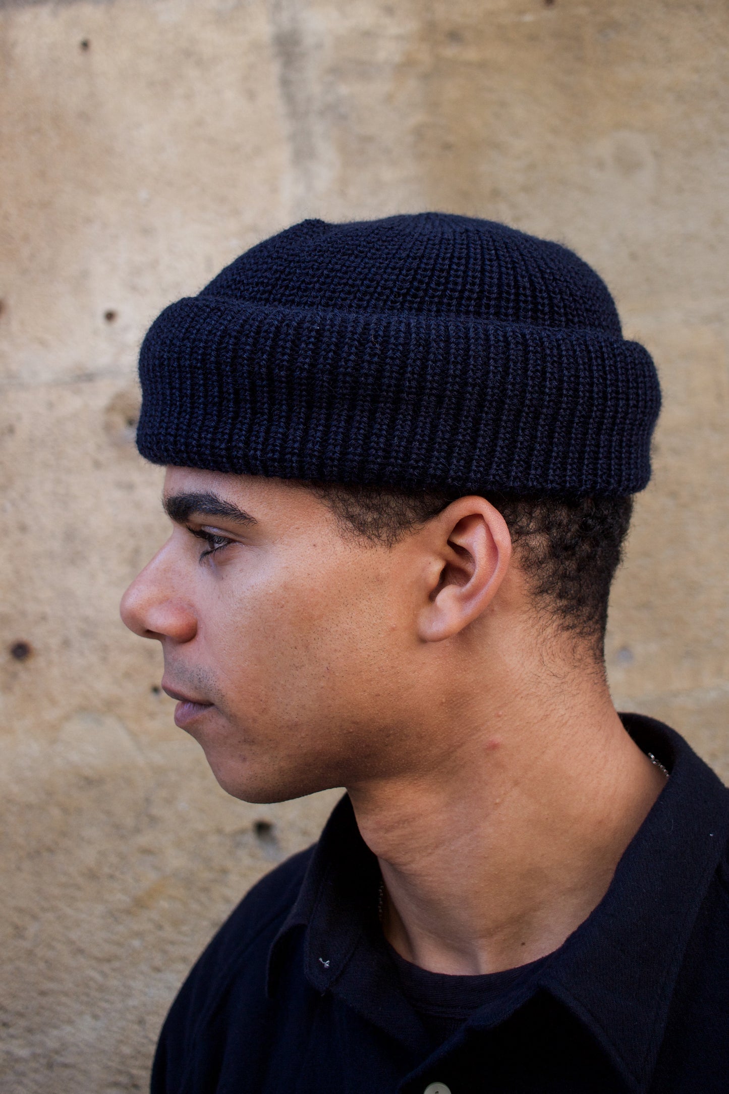 Mechanic Beanie Virgin Wool - Ink