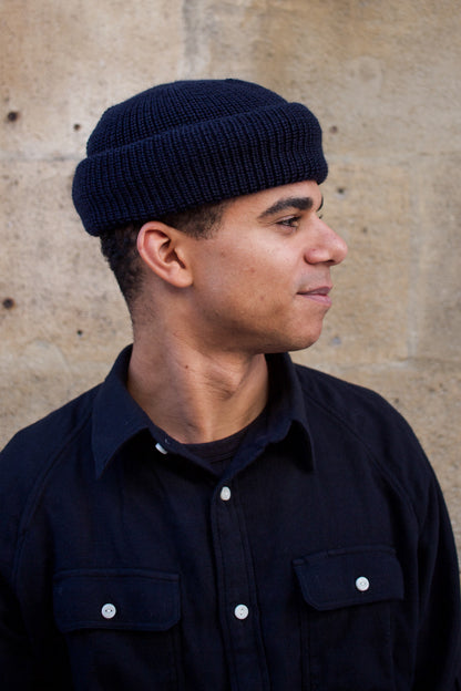 Mechanic Beanie Virgin Wool - Ink