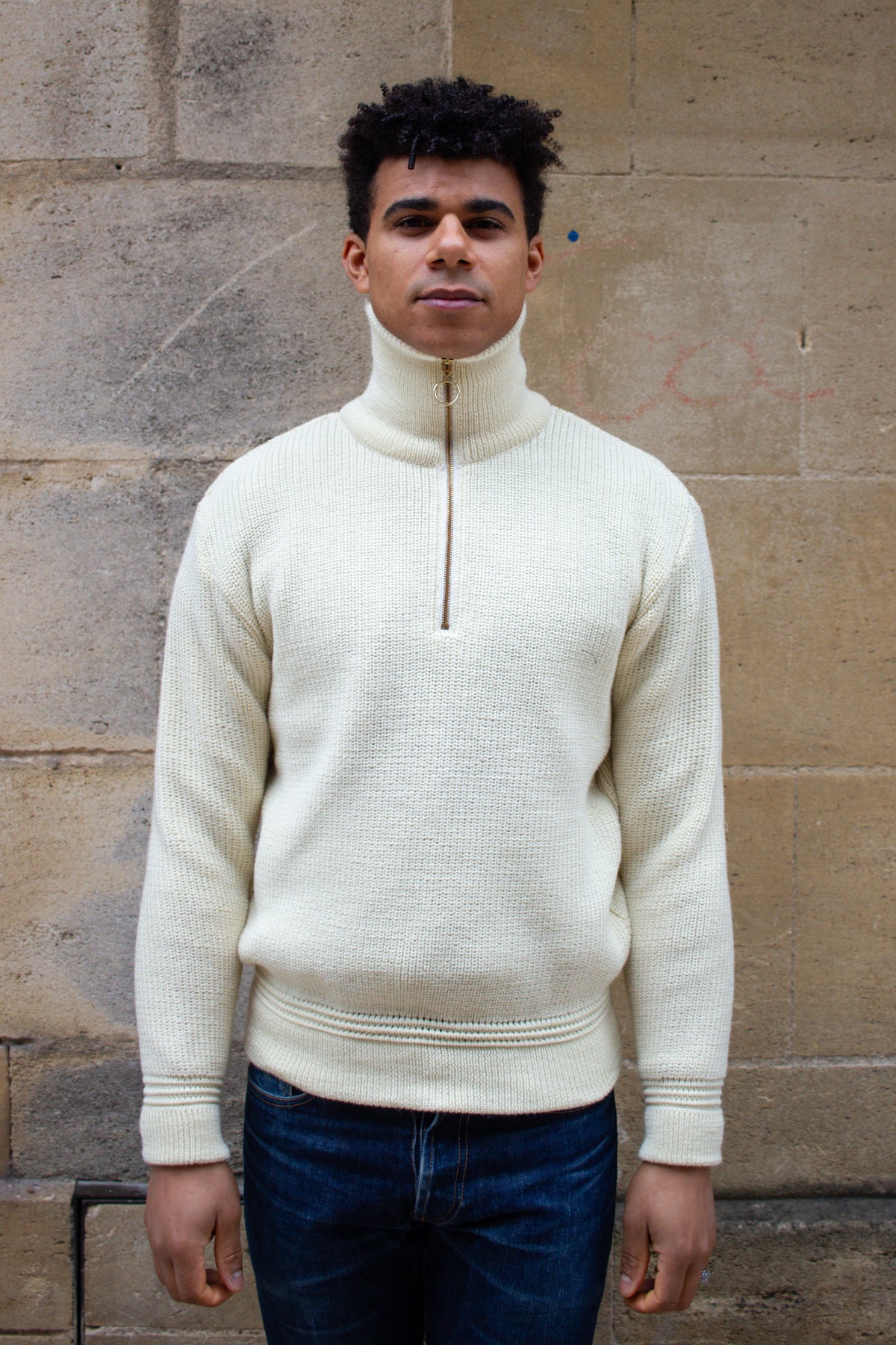 Skipper Sweater Virgin Wool - Seashell