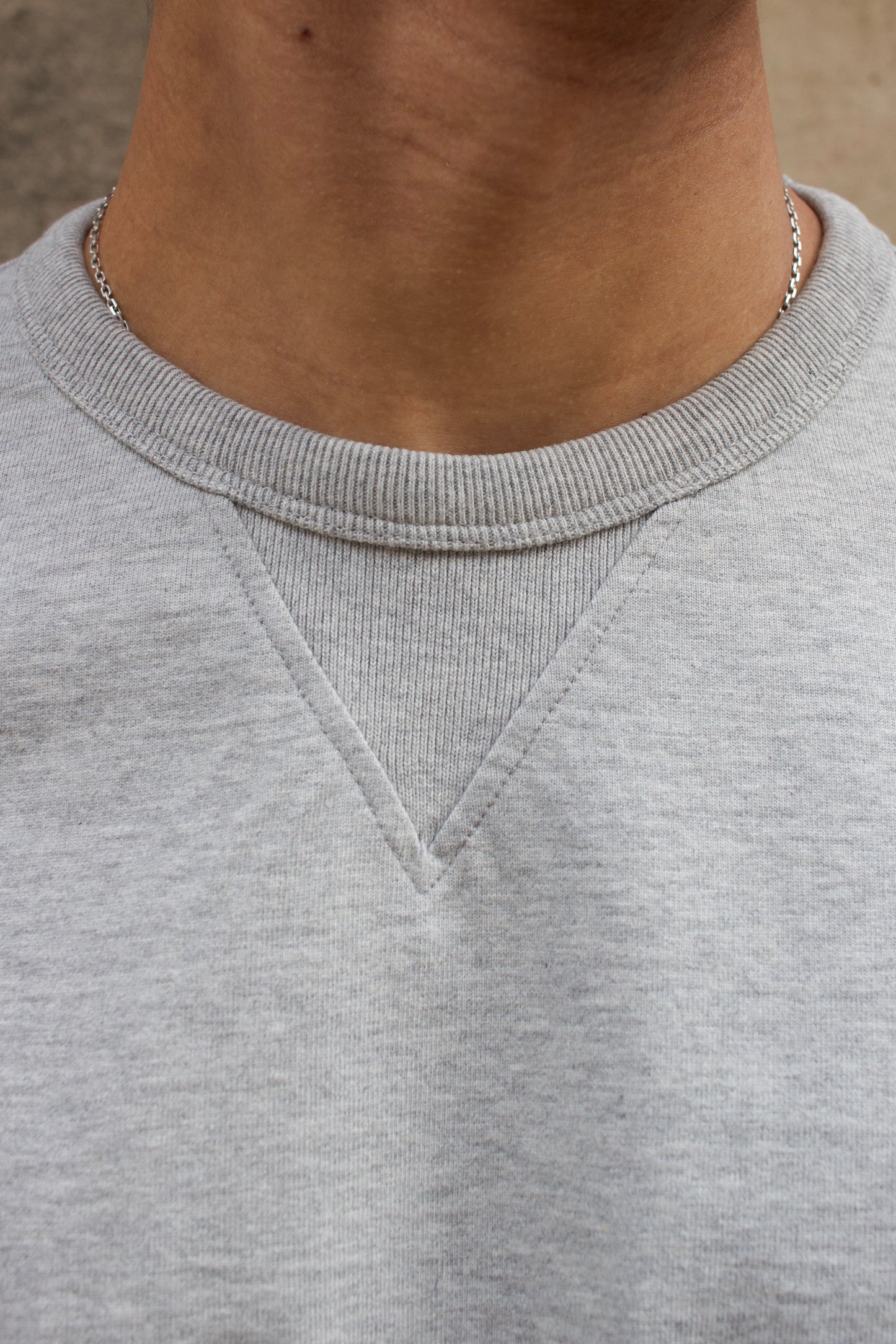 BT-06 Gusset Tee - Extra Heavy Jersey - Grey Melee