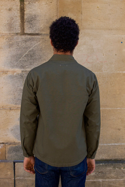 BWS-03 Military Overshirt - 8oz Olive Drab Ripstop