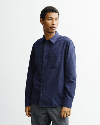 Flannel Casual Shirt - Dark Blue