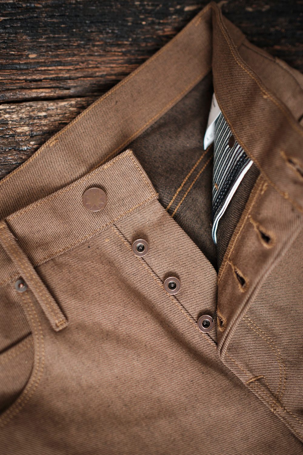 Belford Straight - 15oz Brown Selvedge Denim