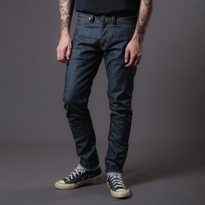 B-01 Slim - 14oz. Green Cast Selvedge