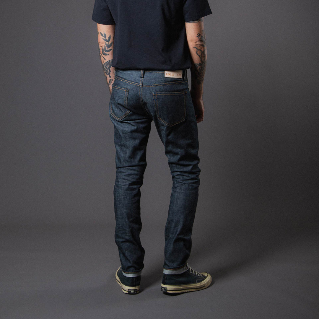 B-01 Slim - 14oz. Green Cast Selvedge