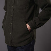 BWS-05 CPO Overshirt - 14oz Forest Green Wool Mosser