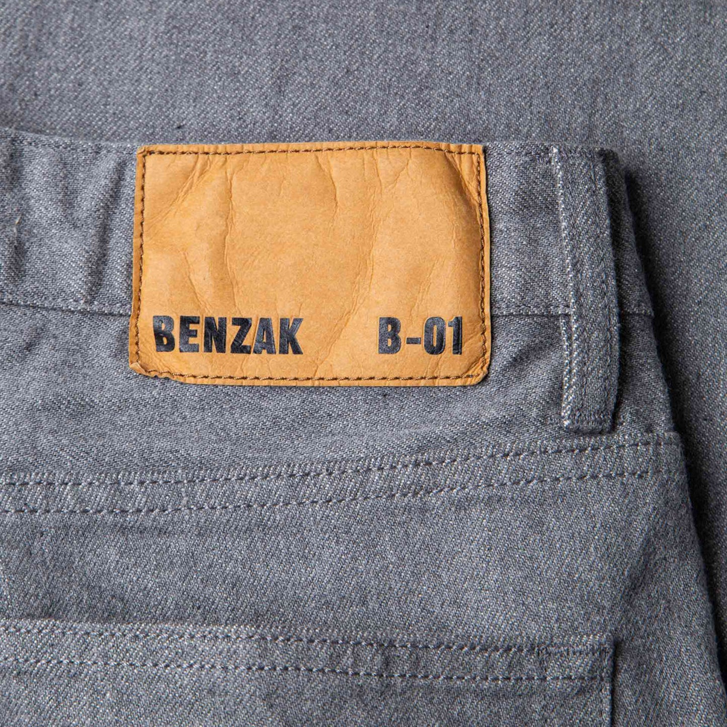 B-01 Slim - 14oz. Selvedge Colour Denim - Grey