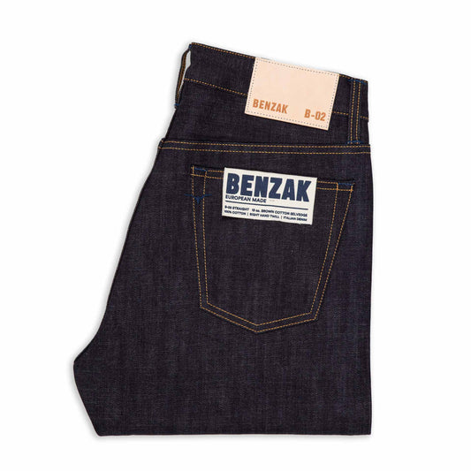B-02 Straight - 13oz. Brown Cotton Selvedge
