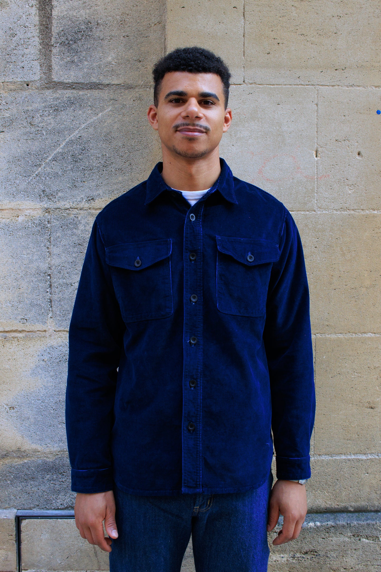 BWS-04 Scout Overshirt - 10oz indigo corduroy