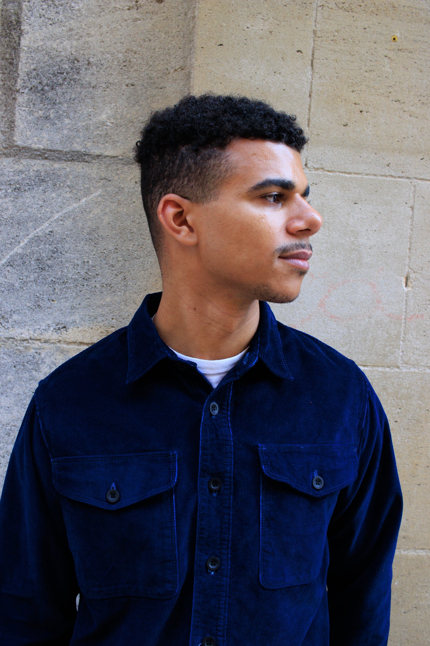BWS-04 Scout Overshirt - 10oz indigo corduroy