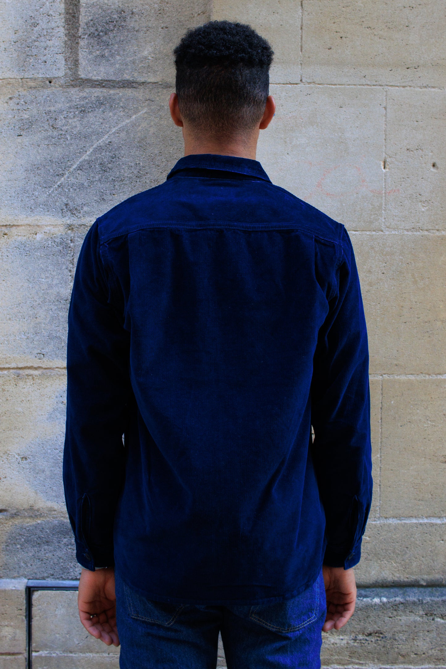 BWS-04 Scout Overshirt - 10oz indigo corduroy