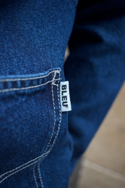 Denim Jacket Cord Collar - Stone Washed