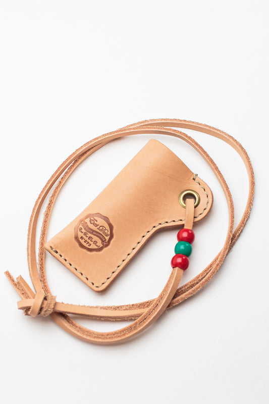Leather Lighter Pouch - Natural