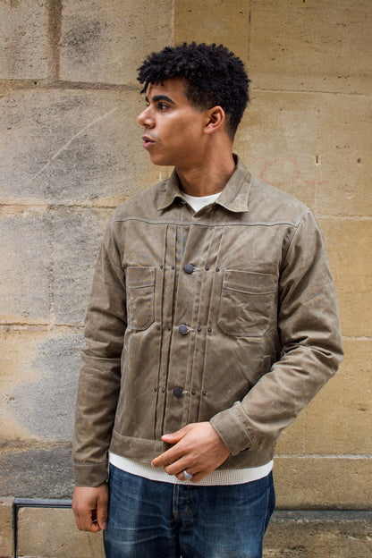 Riders Jacket Waxed Canvas  RJ-1 - Tobacco