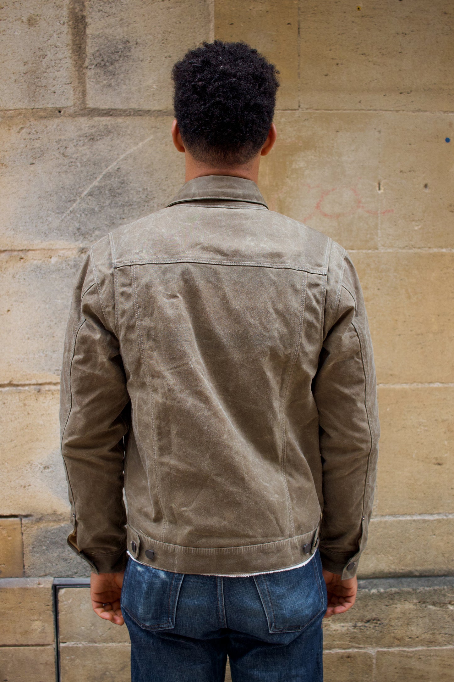 Riders Jacket Waxed Canvas  RJ-1 - Tobacco